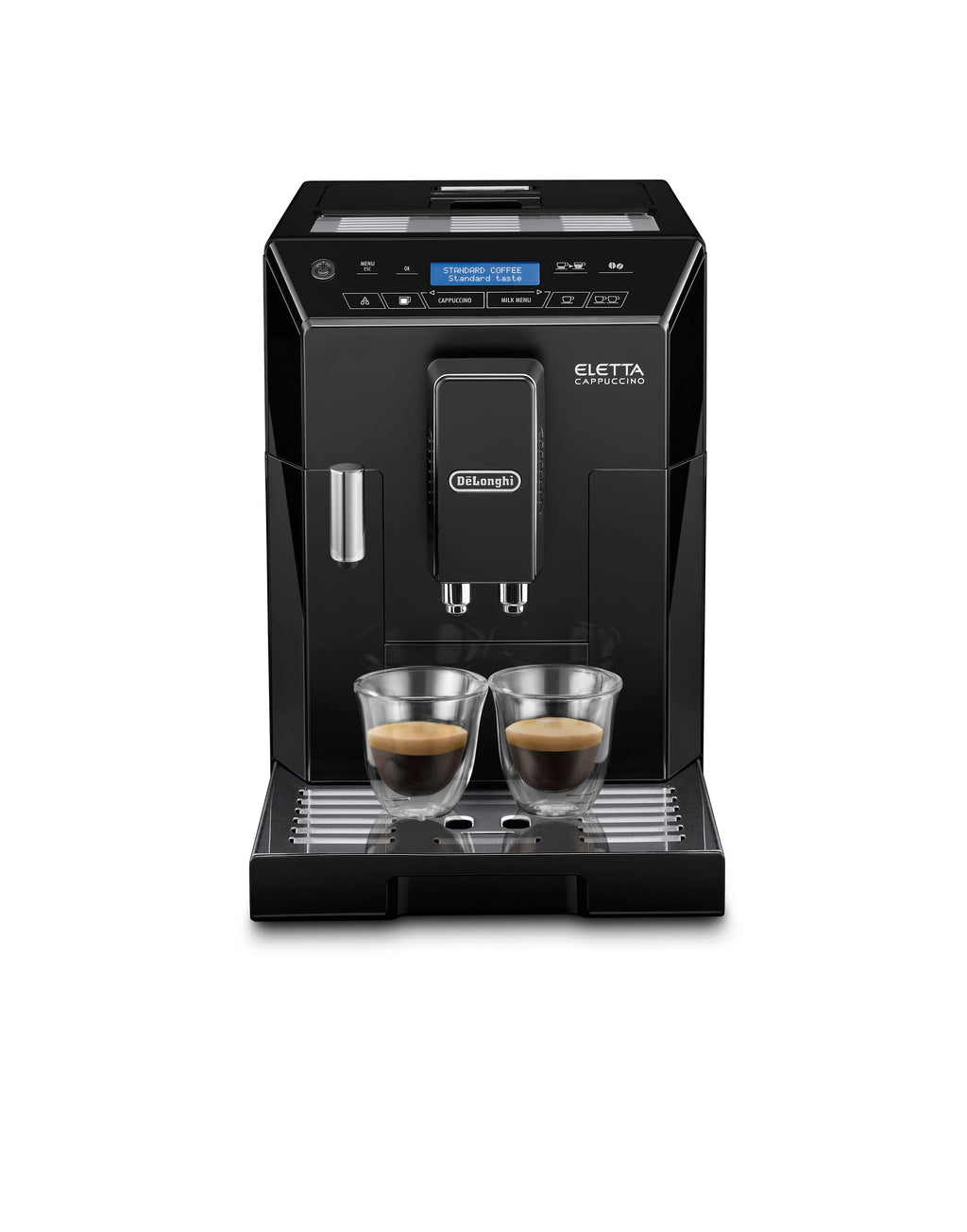 Eletta – Machine à Café Automatique avec Broyeur, LatteCrema System, Boissons Lactées, 2 L, Noir