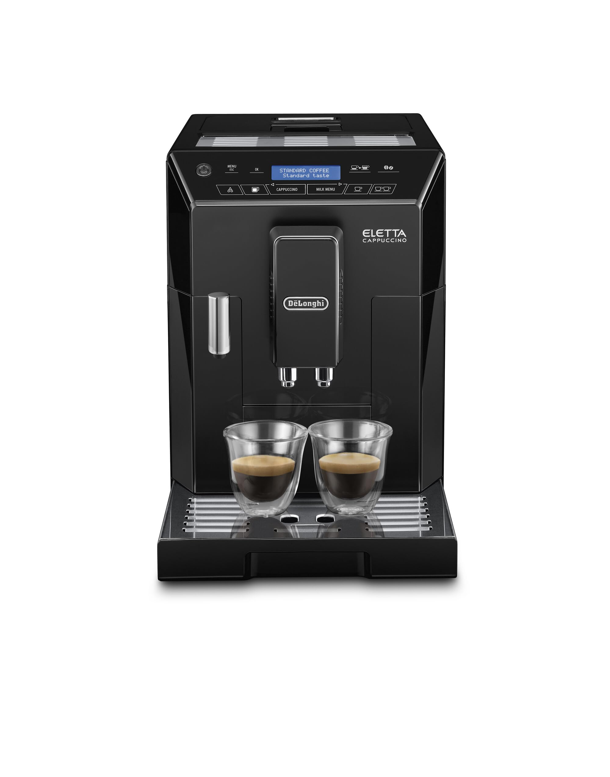 Eletta – Machine à Café Automatique avec Broyeur, LatteCrema System, Boissons Lactées, 2 L, Noir