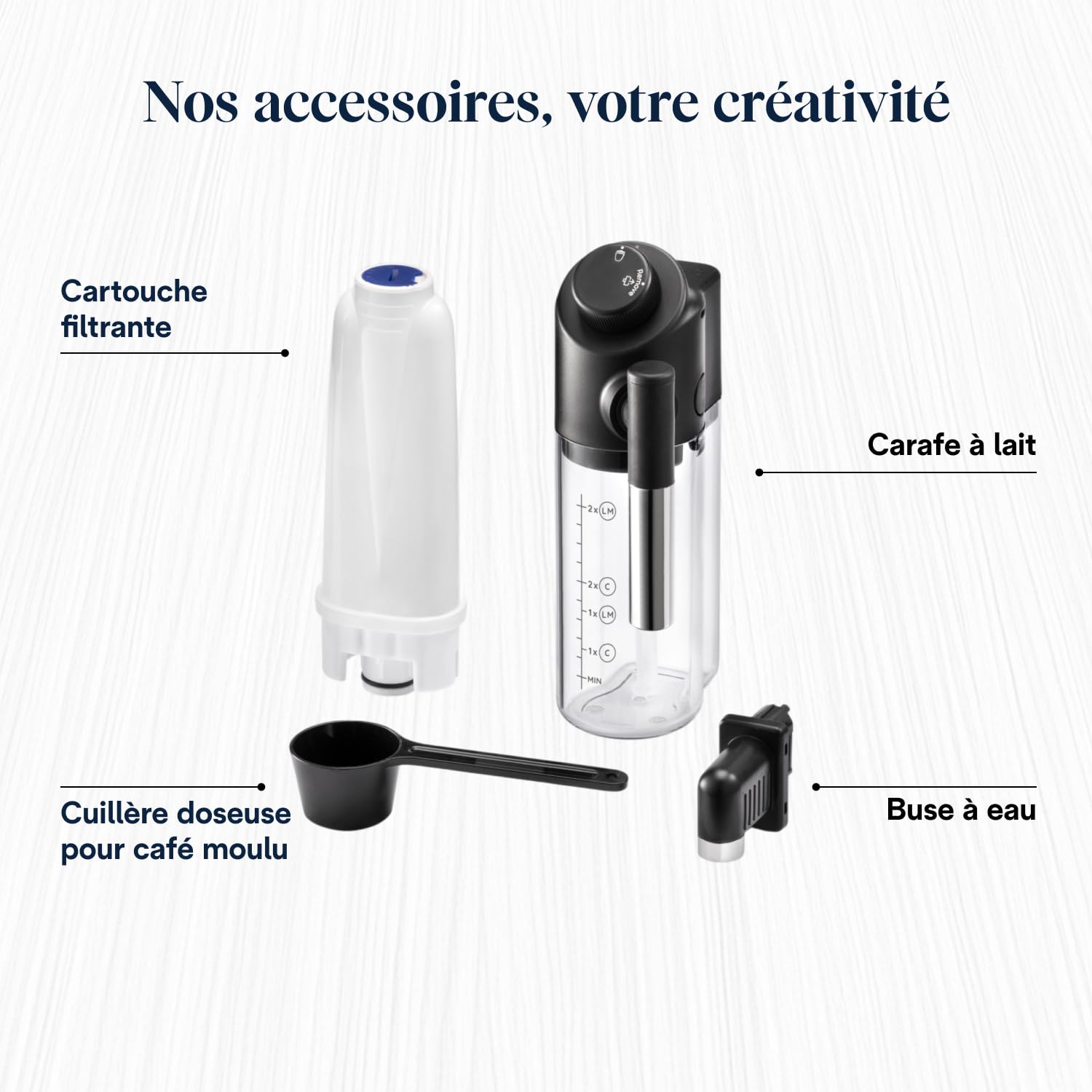 Magnifica Evo Perfetto – Machine à Café Automatique avec Broyeur, Mousseur LatteCrema, 7 Boissons, Argent et Noir