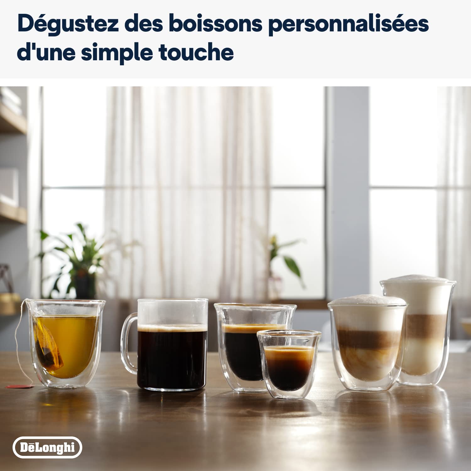 Magnifica Evo – Machine à Café Automatique avec Broyeur et LatteCrema, Cappuccino, 7 Boissons, Noir