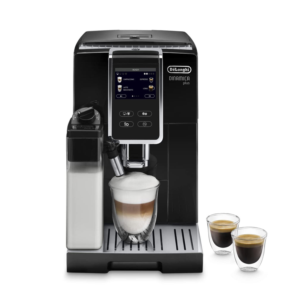 Dinamica Plus – Machine à Café Automatique avec Broyeur, LatteCrema System, Écran Tactile, 1,8 L, Noir