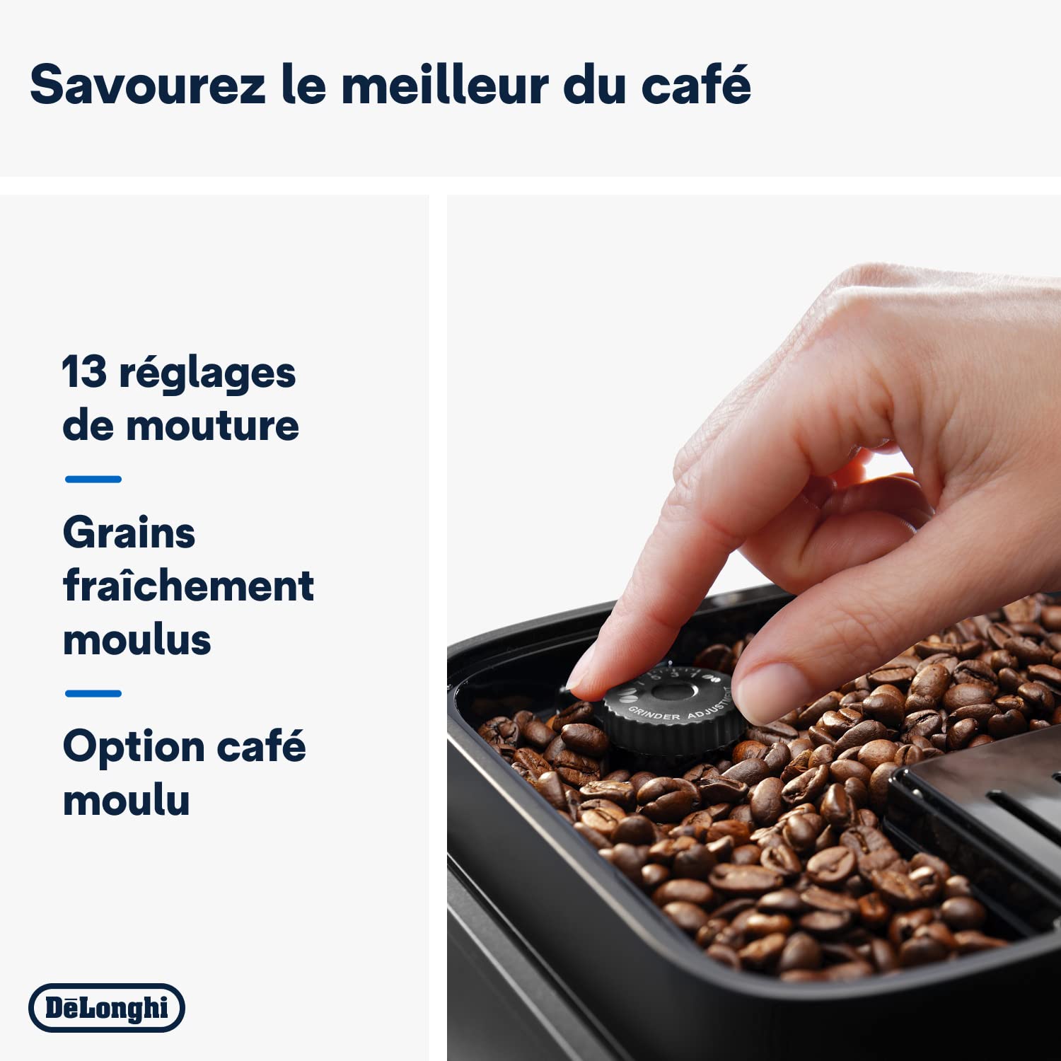 Magnifica Evo – Machine à Café Automatique avec Broyeur et LatteCrema, Cappuccino, 7 Boissons, Noir