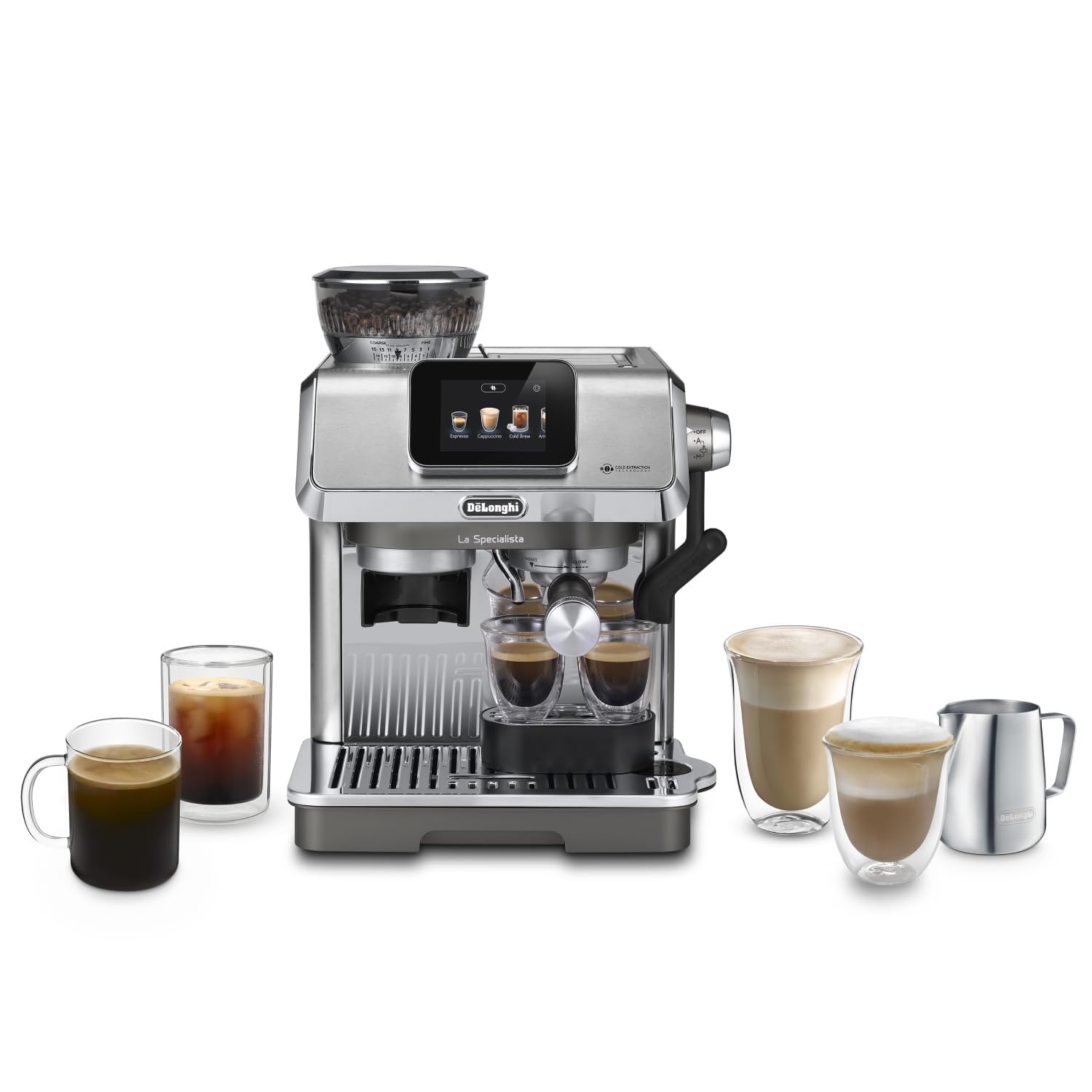 La Specialista Touch – Machine à Expresso avec Broyeur, Fonction Cold Brew, Contrôle Tactile, Métal