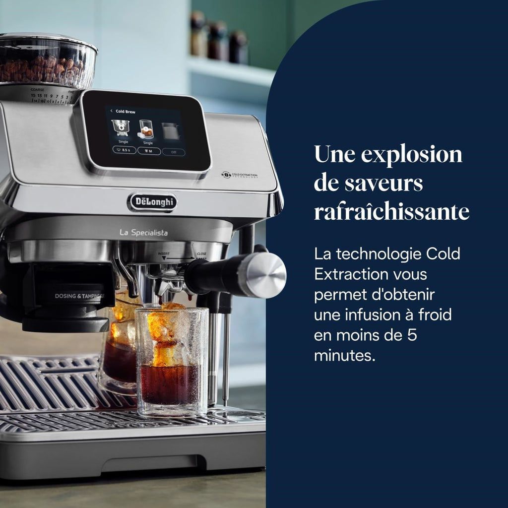 La Specialista Touch – Machine à Expresso avec Broyeur, Fonction Cold Brew, Contrôle Tactile, Métal