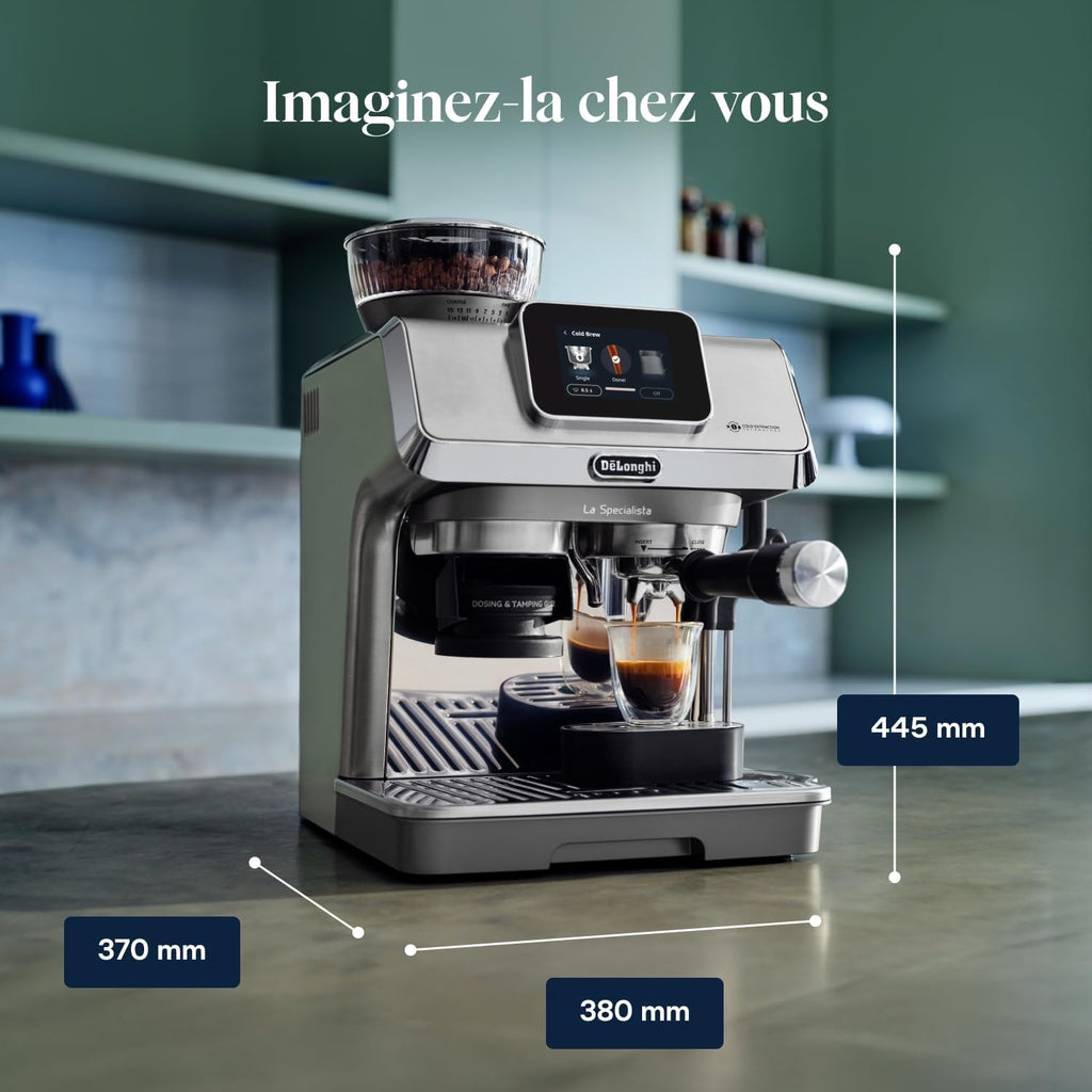 La Specialista Touch – Machine à Expresso avec Broyeur, Fonction Cold Brew, Contrôle Tactile, Métal