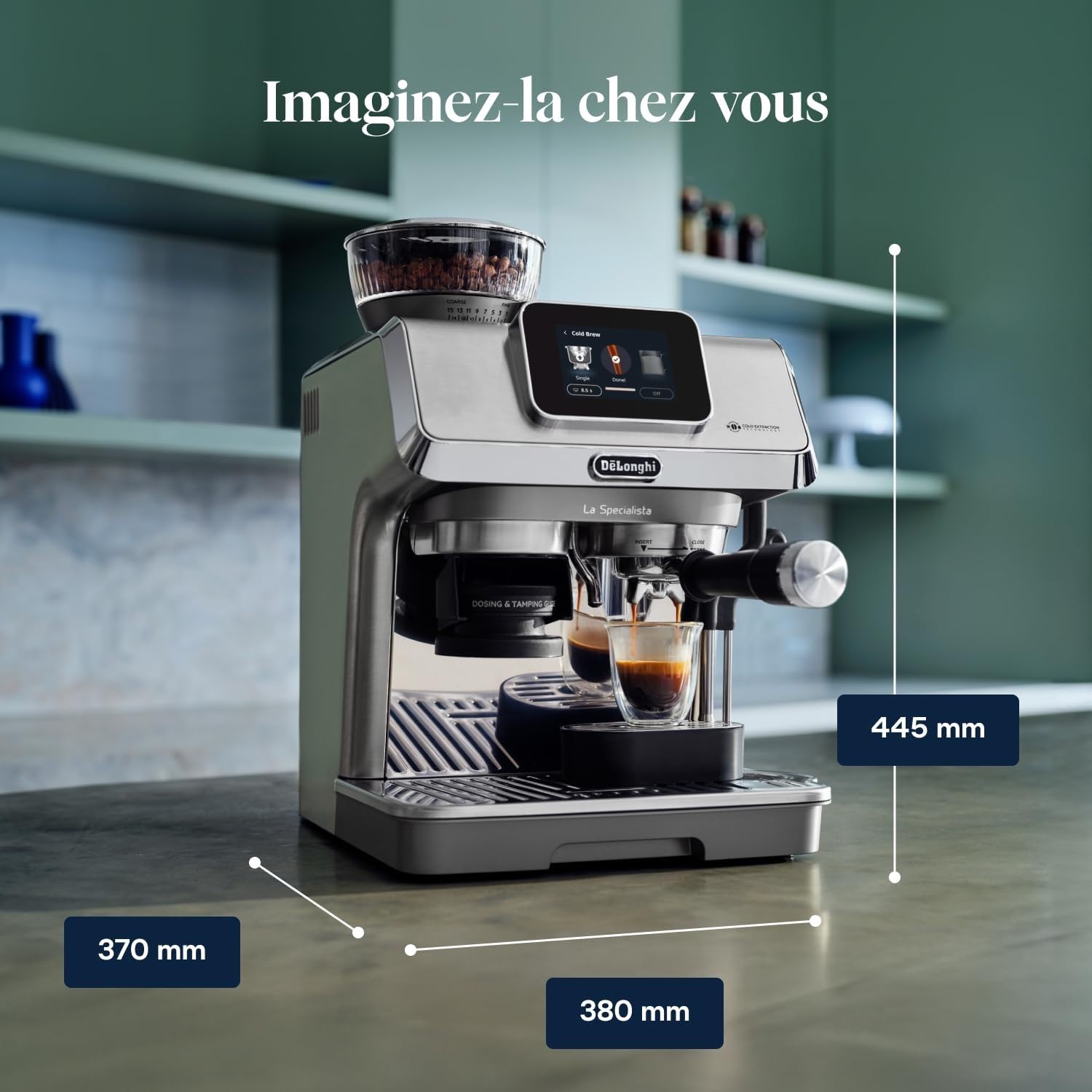 La Specialista Touch – Machine à Expresso avec Broyeur, Fonction Cold Brew, Contrôle Tactile, Métal