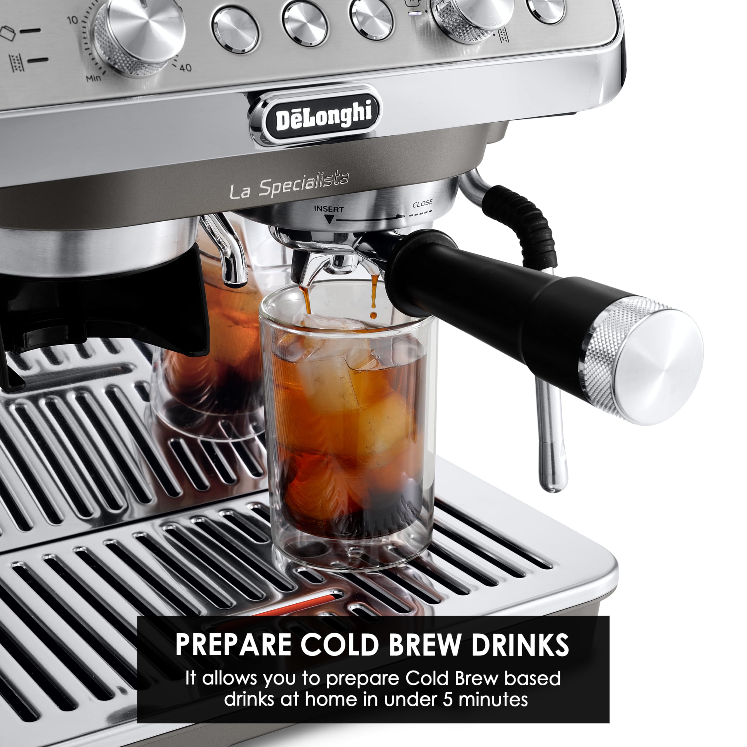 La Specialista Arte Evo – Machine à Expresso avec Broyeur, Fonction Cold Brew, Kit Barista, Métal